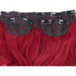 Fiber Sen Dalgalı Yarım Ay + 2 Yan Çıt Çıt / Kızıl - Görsel 3