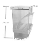 Akıllı Kuş Yemliği Taban Hazneli Beyaz (10-7,5)-14,5 cm - Görsel 3