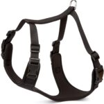Havalı Ped Dokuma Köpek Göğüs Tasması 50/70 cm Siyah