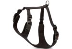 Havalı Ped Dokuma Köpek Göğüs Tasması 60/85 cm Siyah
