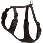 Havalı Ped Dokuma Köpek Göğüs Tasması 60/85 cm Siyah