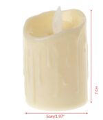 Alevli Led Mum Hareketli Alev Görünümlü Dekoratif Mum - 7Cm - Görsel 2