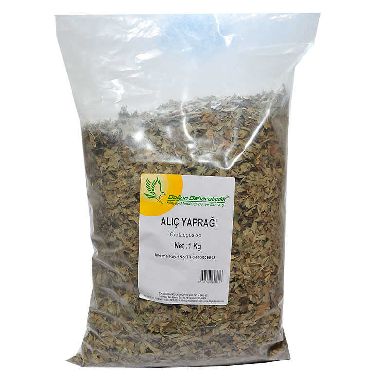Alıç Yaprağı 1Kg Pkt - Doğan Alıç Yaprağı Doğal 1000 Gr Paket - Görsel 1