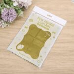 Altın Gold Renk Dikdörtgen Kesim Parlak Sim Görünümlü Fon Perde Dekor 1x2 Metre - Görsel 2