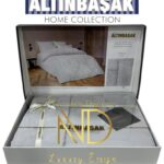 Jakarlı Saten Çift Kişilik Nev Takımı Perle Coin