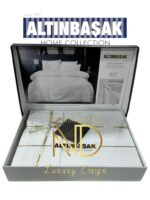 Jakarlı Saten Çift Kişilik Nev Takımı Adelya Arcane