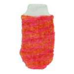 Lastikli El Geçmeli Yumuşak Eldiven Banyo Lifi Pembe-Tcu 20x10 Cm - Görsel 3