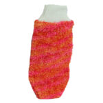 Lastikli El Geçmeli Yumuşak Eldiven Banyo Lifi Pembe-Tcu 20x10 Cm - Görsel 4