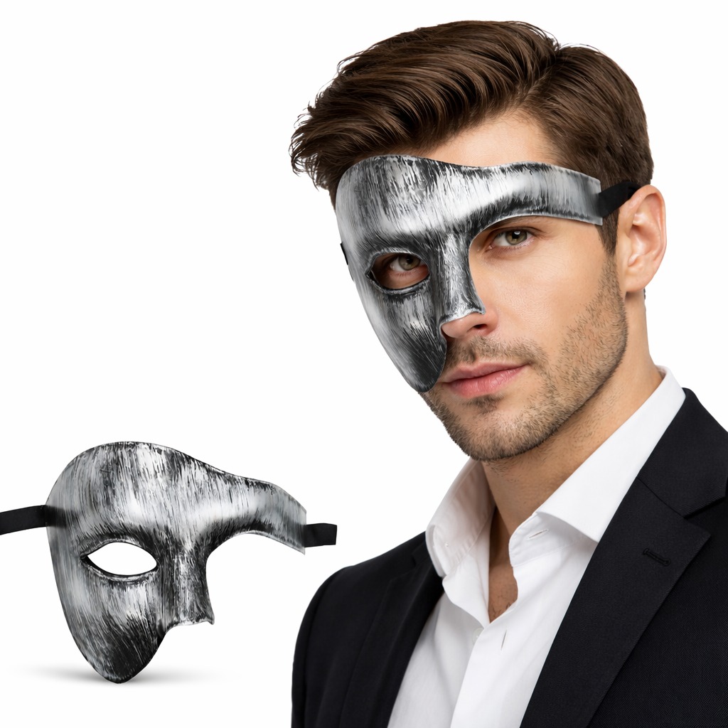 antik-eskitme-gumus-erkek-parti-maskesi-yarim-yuz-resim-5401.jpg Antik Eskitme Gümüş Erkek Yarım Maske - Phantom & B Maskesi - Görsel 1