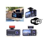 Araç Kamerası - 3 Kameralı Wifi Ön , İç ve Arka Full HD DVR Araç İçi Ekranlı Kamera - Görsel 3