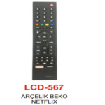 Arçelik - Beko 3D Smart  Netflix Tv Kumandası - LCD 567 - Görsel 3