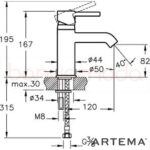 A41984 Minimax S Lavabo Bataryası - Görsel 2