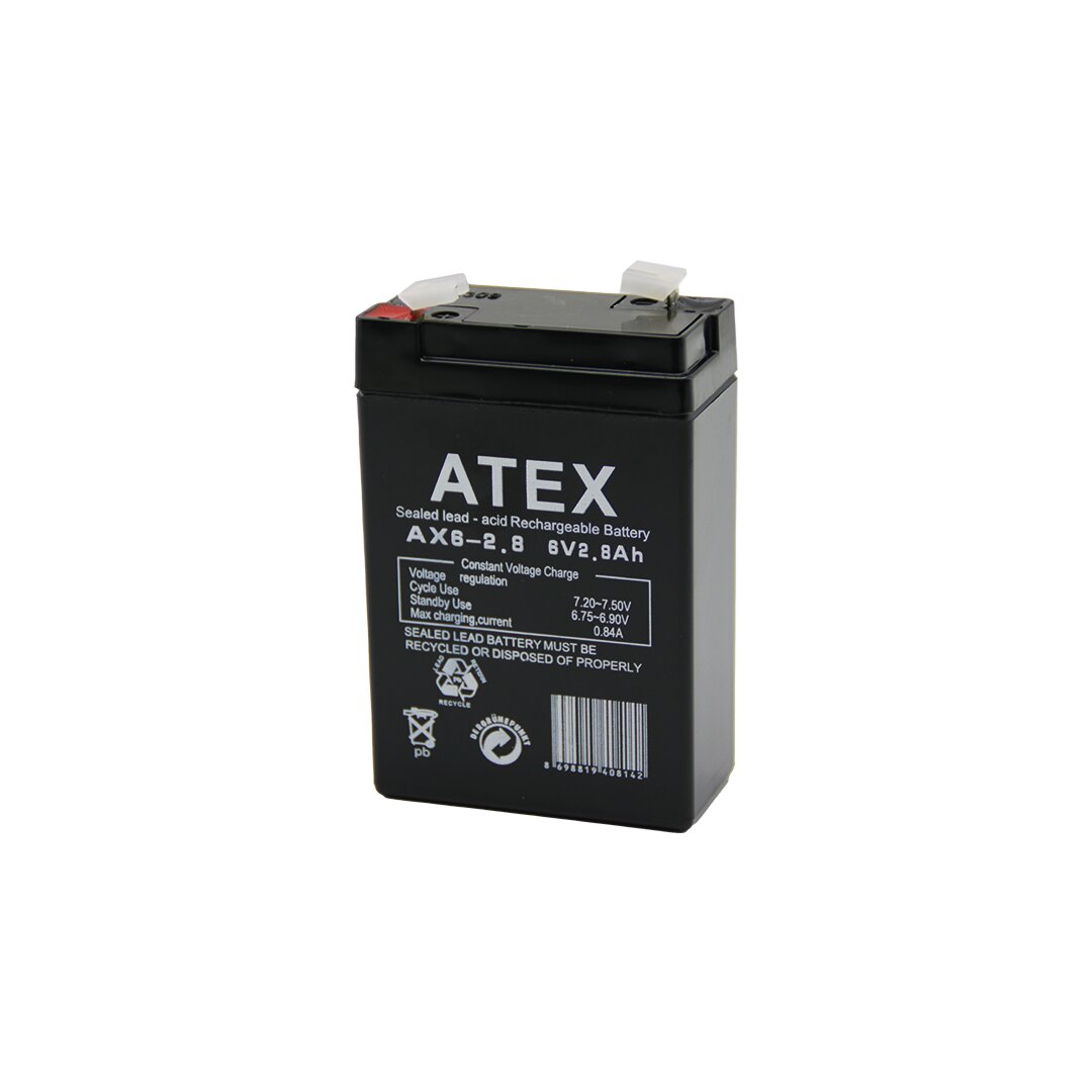 atex-ax6-2-8-ince-aku-6v-19901-1.jpg İNCE AKÜ 6V 2.8AH AMPER - Görsel 1