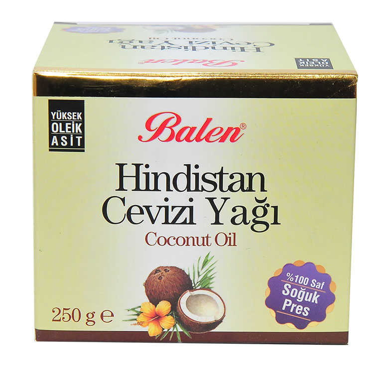 Hindistan Cevizi Yağı 250Gr - Balen Hindistan Cevizi Yağı Soğuk Pres 250 Gr Cam Şişe - Görsel 1