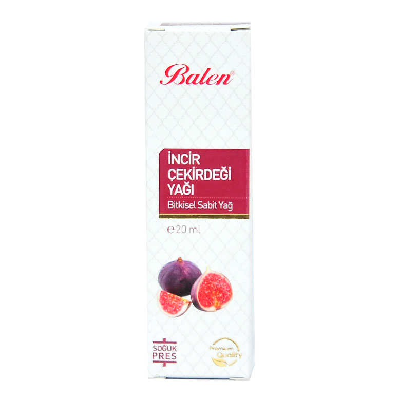 İncir Çekirdeği Yağı 20 ML - Balen İncir Çekirdeği Yağı Soğuk Pres 20 ML Cam Şişe - Görsel 1