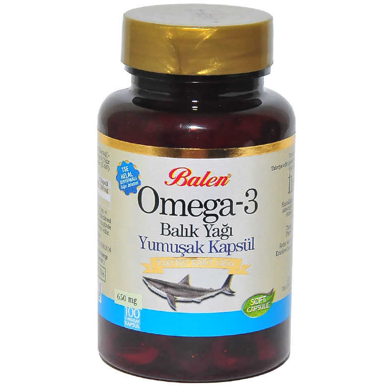 Omega-3 Balık Yağı 100 Kapsül - Balen Omega 3 Balık Yağı Yumuşak 100 - Görsel 1