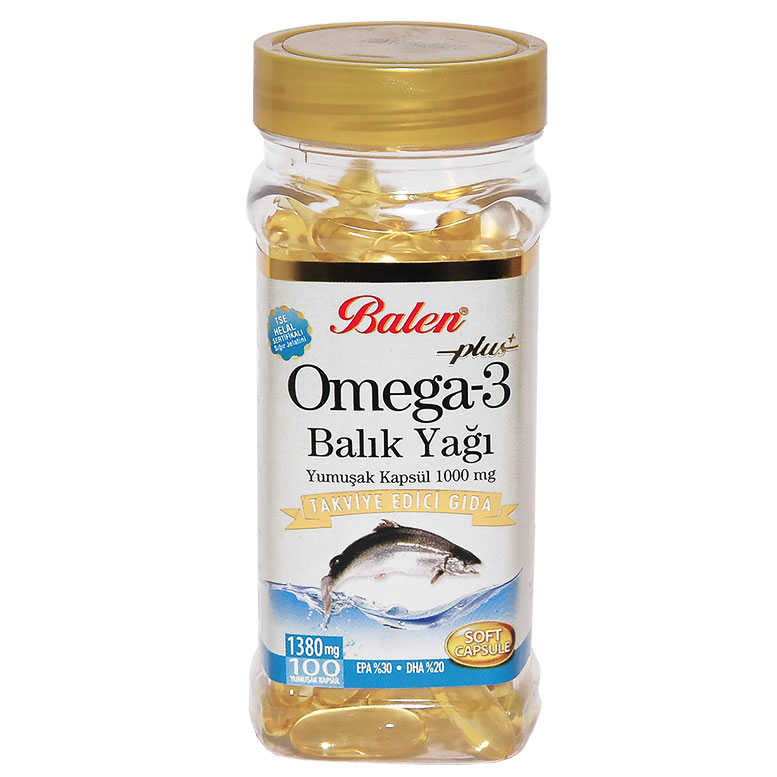 Omega-3 Plus+ Balık Yağı 100 Kapsül - Balen Omega 3 Plus+ Balık Yağı Yumuşak 100 - Görsel 1