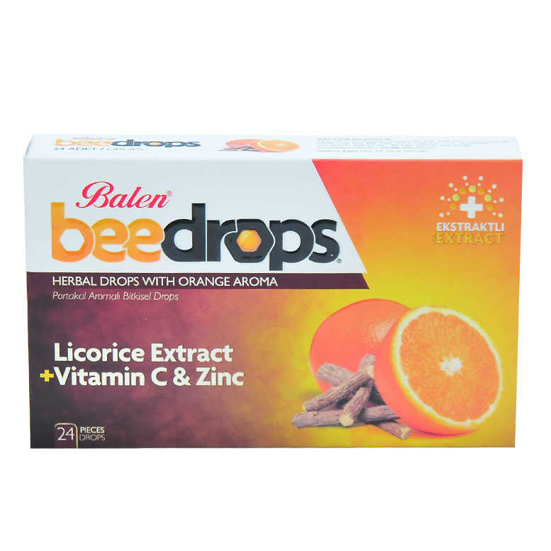 Portakal Aromalı Bitkisel Drops - Balen Portakal Aromalı sel Drops 24Adet - Görsel 1