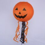 Bbağı Kağıt Japon Led Süs - Kabak Dekor Yuvarlak Fener Süs 25 cm - Görsel 5