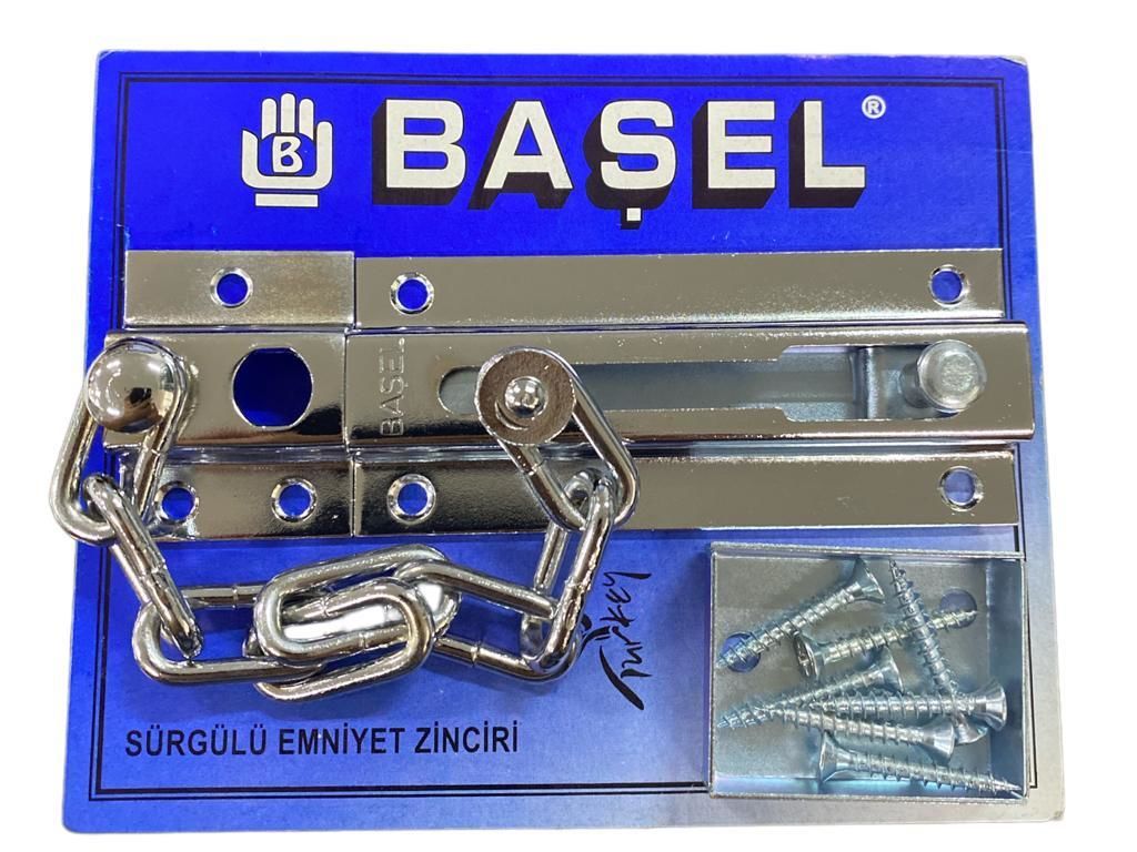basel-surgulu-kapi-emniyet-zinciri-krom-64315.jpg Başel Sürgülü Kapı Emniyet Zinciri - Görsel 1