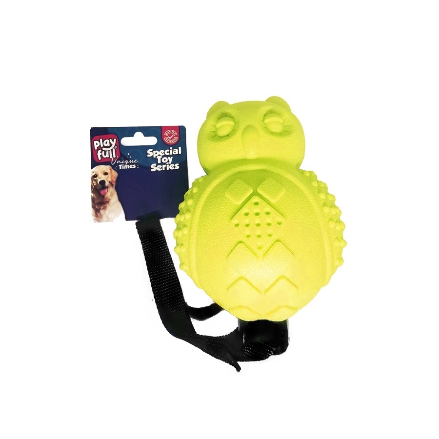 baykus-srgr-1-jpg.jpg Sesli Lüx Baykuş Köpek Eğitim Oyuncağı 30x10 Cm Sarı - Görsel 1