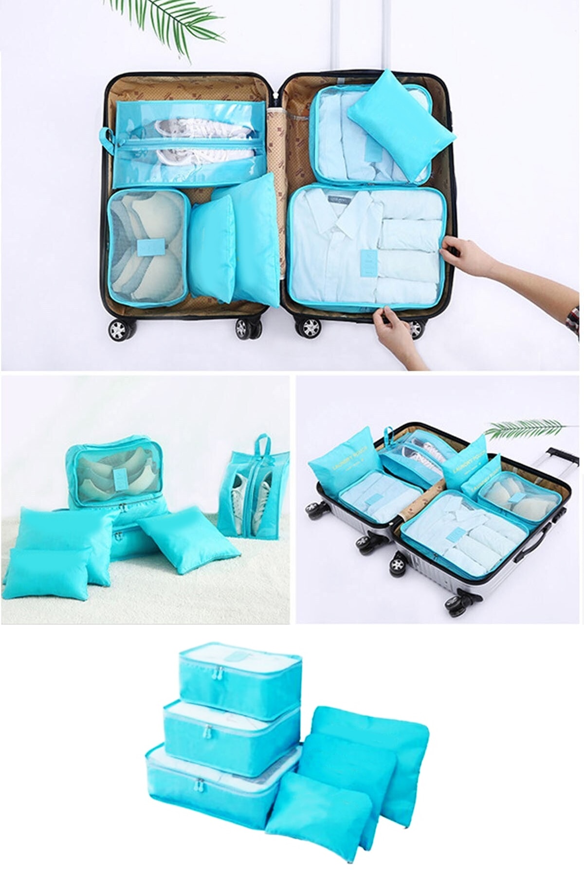 bebek-anne-883-1.jpg Bebek Anne Hastane Çantası Düzenleyici Organizer 6 Parça Set - Görsel 1