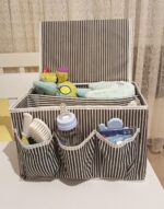 Bebek Beşik Başucu Düzenleyici Kapaklı 5 Bölmeli Organizer - Görsel 3