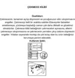 4 Adet Bebek Çuk Koruma Kilidi - Dolap Çekmece Kilidi Sürgülü Kilit - Görsel 5