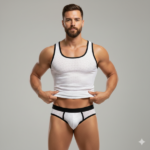 Beyaz Delikli Kumaş Tank Top Slip Takımı - Görsel 3