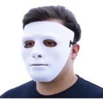Beyaz Renk Hip Hop Anonim Jabbawkeez Dans Maskesi 18x19 cm - Görsel 4
