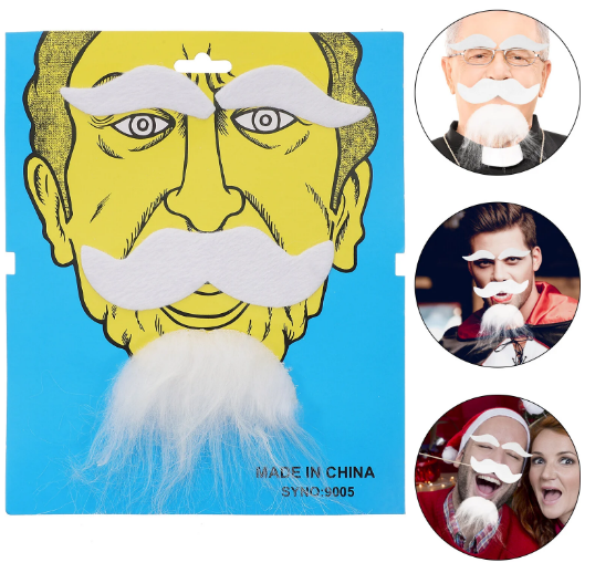 beyaz-renk-kendinden-yapiskanli-takma-sakal-biyik-ve-kas-seti-resim-4495.png Beyaz Renk Kendinden Yapışkanlı Takma Sakal Bıyık ve Kaş Seti - Görsel 1