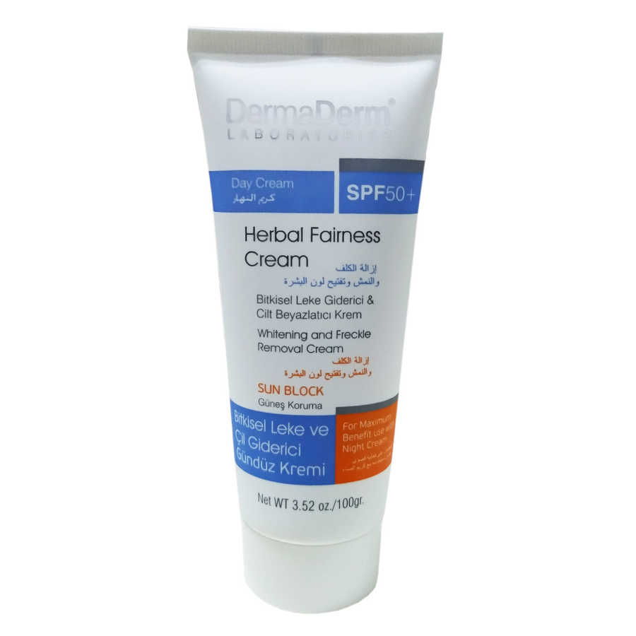 Cilt Beyazlatıcı Gündüz Kremi 100 Gr - DermaDerm sel Cilt Beyazlatıcı Gündüz i Güneş Koruma SPF 50+ 100 Gr - Görsel 1