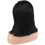 Fiber Sen Bob Kısa Tül Peruk / Siyah - Görsel 4