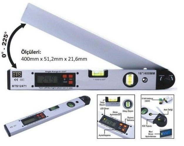 bts-12471-dijital-aci-olcerli-su-terazisi-40-cm-51619.jpg 12471 Dijital Açı Ölçerli Su Terazisi 40 cm - Görsel 1
