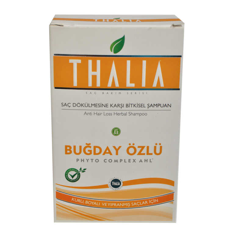 Buğday Şampuanı 300ML - Thalia Buğday Özlü Dökülmesine Karşı Kuru Boyalı ve Yıpranmış lar Şampuanı 300 ML - Görsel 1