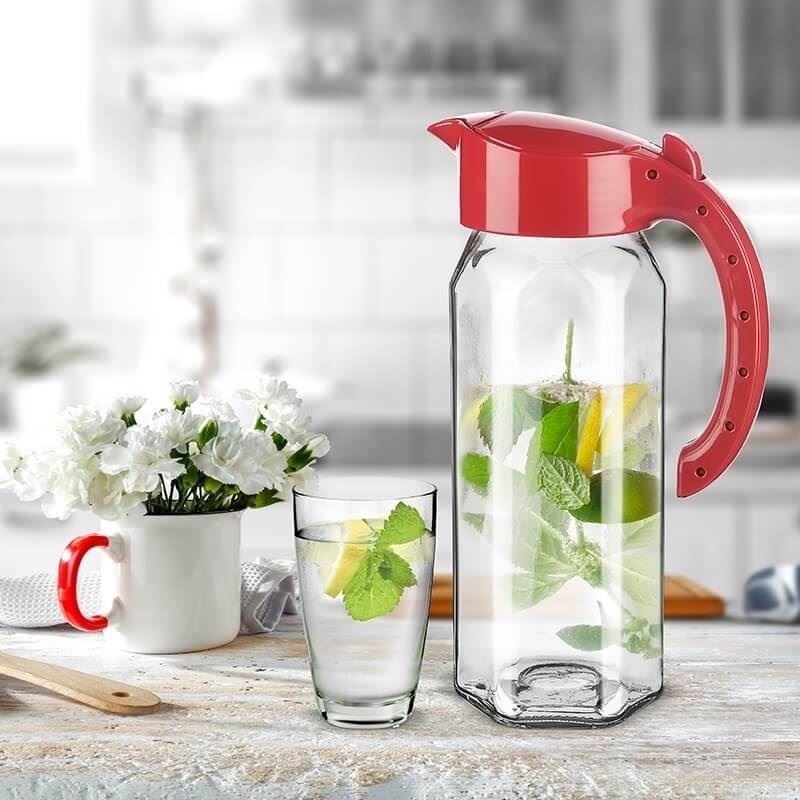 cam-surah-5066-1.jpg Cam Sürahi Ala Jug 1500 ML - Görsel 1