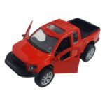 Çek Bırak Metal Arazi Aracı 13 cm - Kırmızı - 1 ADET - Görsel 4