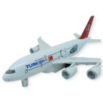 Çek Bırak Metal Yolcu Uçağı - 21 cm - Büyük Boy - 1 ADET - Görsel 3