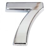 Cemax Yapışkanlı Krom "7" Rakamı - 5 cm