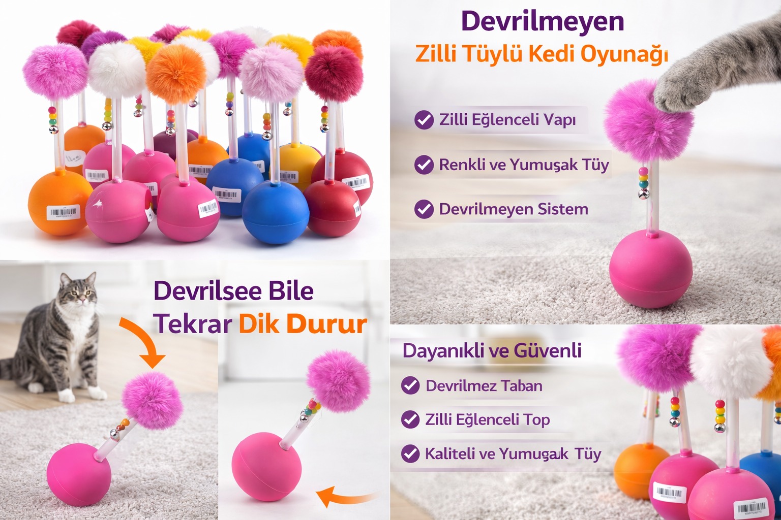 chatgpt-image-11-mar-2026-15-10-18.png Dev Hacıyatmaz Devrilmeyen Kedi Oyuncağı XXL 33 CM Tüylü Zilli Oyuncak 1 Adet - Görsel 1