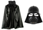 Çuk Boy Yıldız Savaşları Star Wars Darth Vader Maskesi ve 90 cm Pelerin Seti Siyah