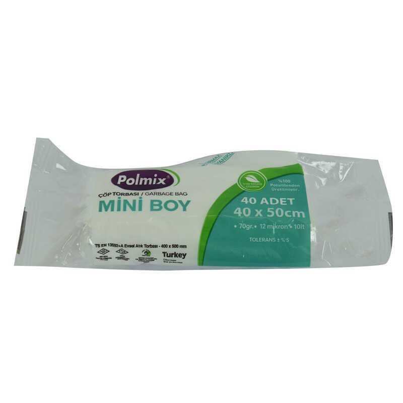 Çöp Torbası Mini Boy 40x50Cm 70Gr 12Mikron 10Lt Şeffaf Rulo 40 Adet Torbası Mini Boy 40x50Cm 70Gr 12Mikron 10Lt Şeffaf Rulo 40 Adet - Görsel 1