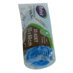 Torbası Orta Boy 55x60Cm 150Gr 25Mikron 30Lt Mavi Rulo 20 Adet - Görsel 4