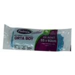 Torbası Orta Boy 55x60Cm 70Gr 11Mikron 30Lt Mavi Rulo 20 Adet - Görsel 3