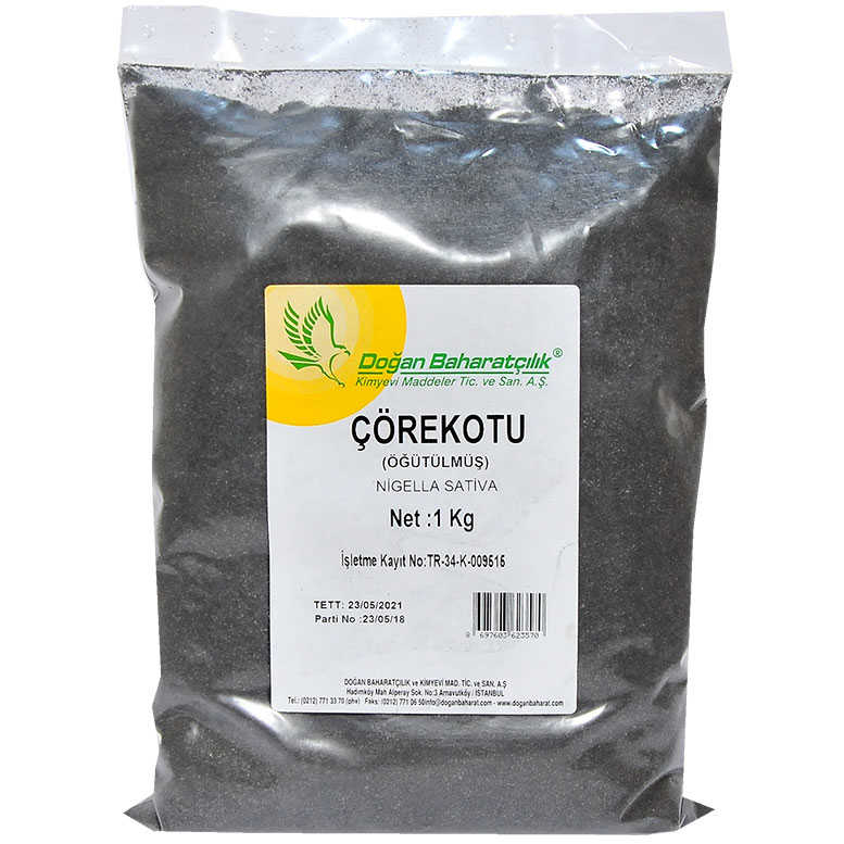 Çörekotu Öğütülmüş 1 Kg - Doğan Çörek Otu Doğal Öğütülmüş 1000 Gr Paket - Görsel 1