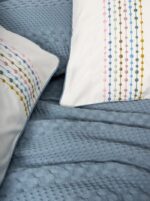 Aura Çift Kişilik Pike Takımı Pebble İndigo - Görsel 2