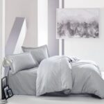 Çift Kişilik Saten Nev Takımı Elegant Gri