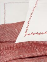 Embrova Şönil Çift Kişilik Yatak Örtüsü/Pike Takımı Loom Bordo - Görsel 2