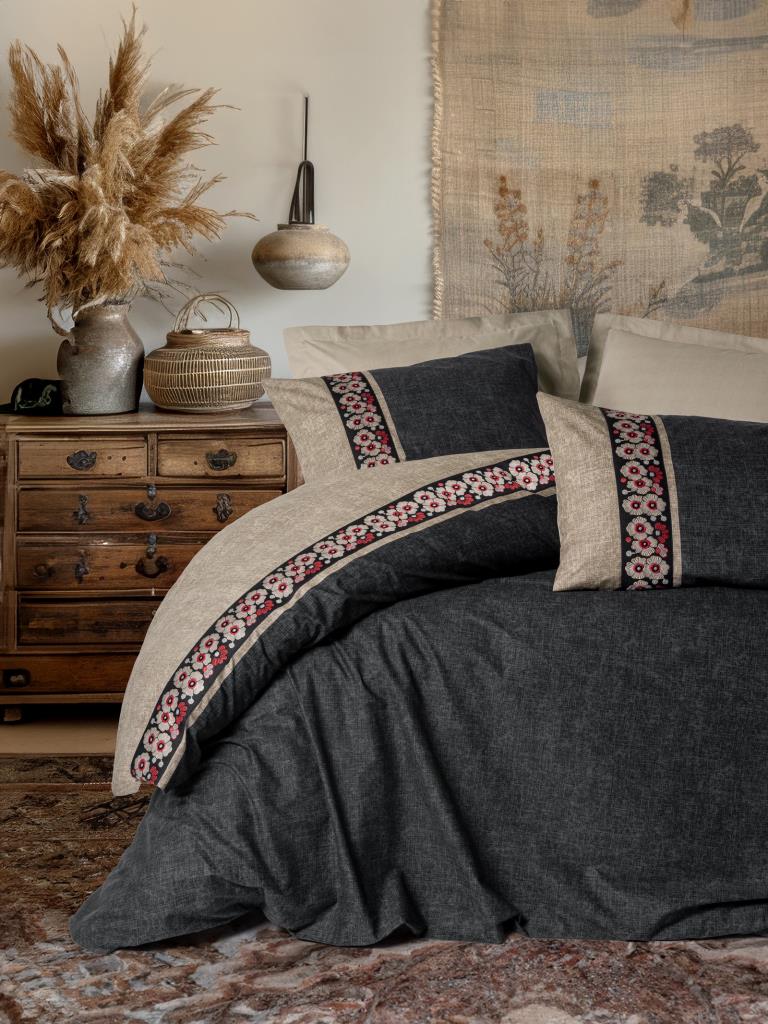 cotton-box-folk-art-cift-kisilik-nevresim-takimi-dalila-tarcin-15537.jpg Çift Kişilik Nev Takımı Yaa Bej 8680108078266 - Görsel 1