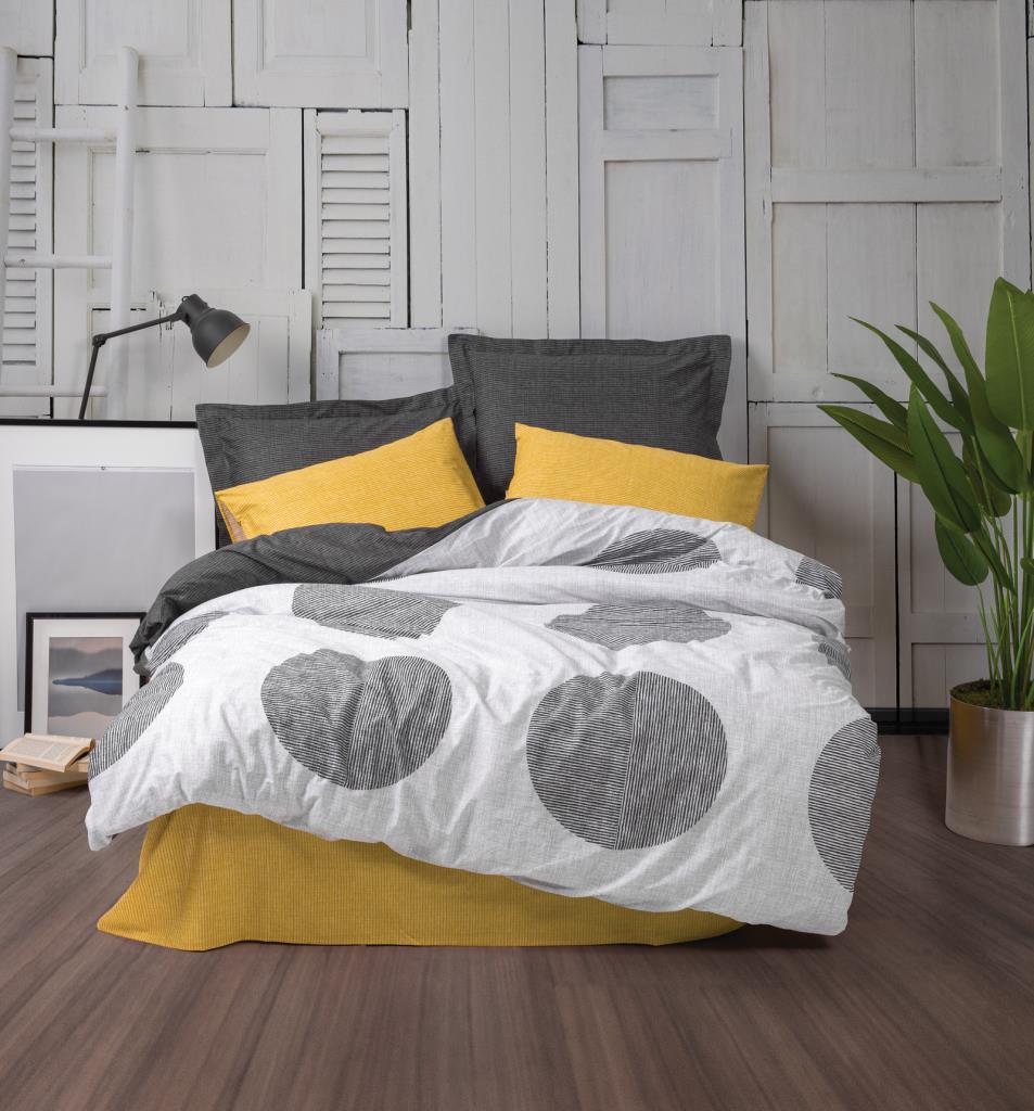 cotton-box-modern-cift-kisilik-nevresim-takimi-niko-antrasit-11276.jpg Modern Çift Kişilik Nev Takımı Dd Sarı - Görsel 1